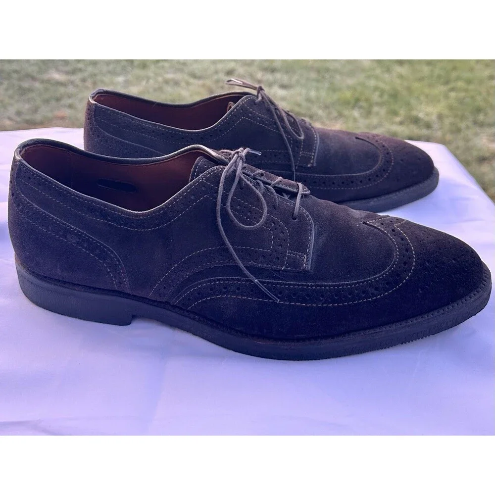 Players Shoe Brown Suede 11.5 M Allen Edmonds Men’s  Clubhouse Shoes Leather